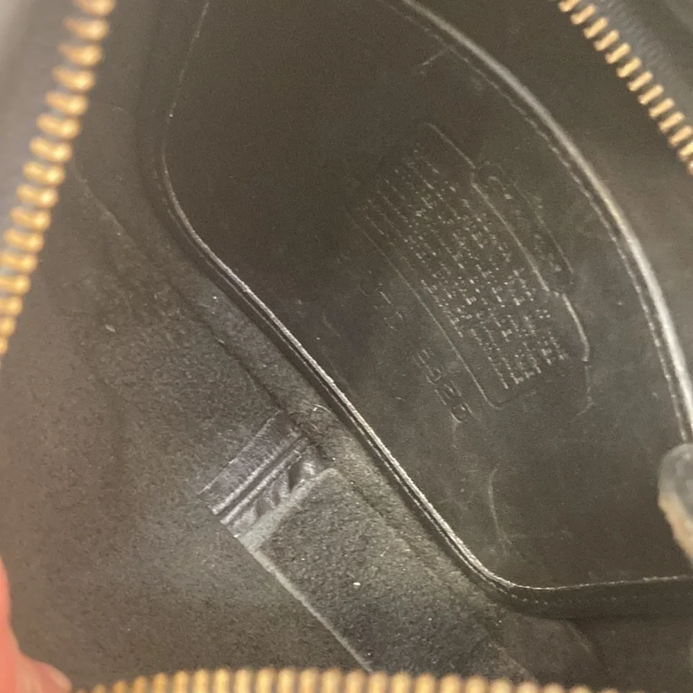 Coach 9020 vintage black leather mini ergo bag